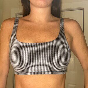 Alo Airtech Mirco Houndstooth Sports Bra